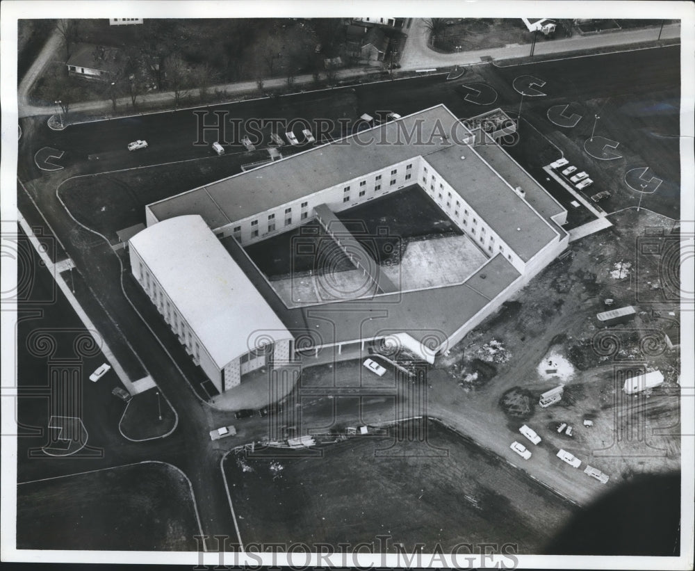 1964 Press Photo Alabama-Huntsville-Aerial view of Brown Engineering Company.- Historic Images