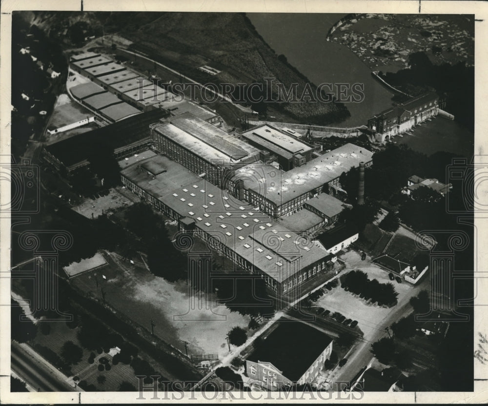 1954 Press Photo Alabama-Langdale-Aerial view of West Point Manufacturing Co. - Historic Images