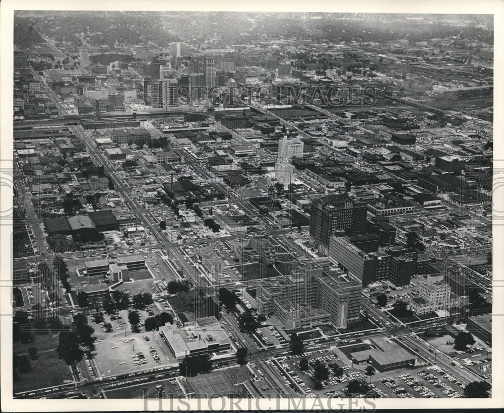 1964 Press Photo Alabama-Aerial view of Birmingham&#39;s Medical Center - Historic Images