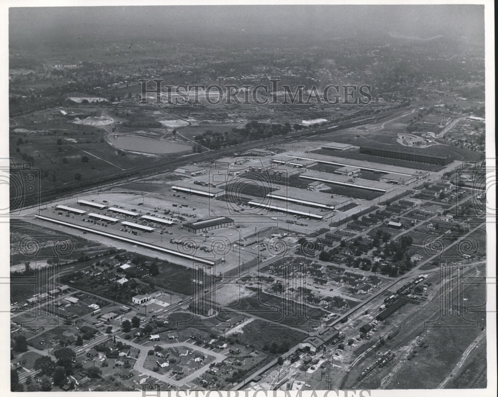 1970 Press Photo Alabama-Aerial view of Birmingham&#39;s food terminal. - Historic Images