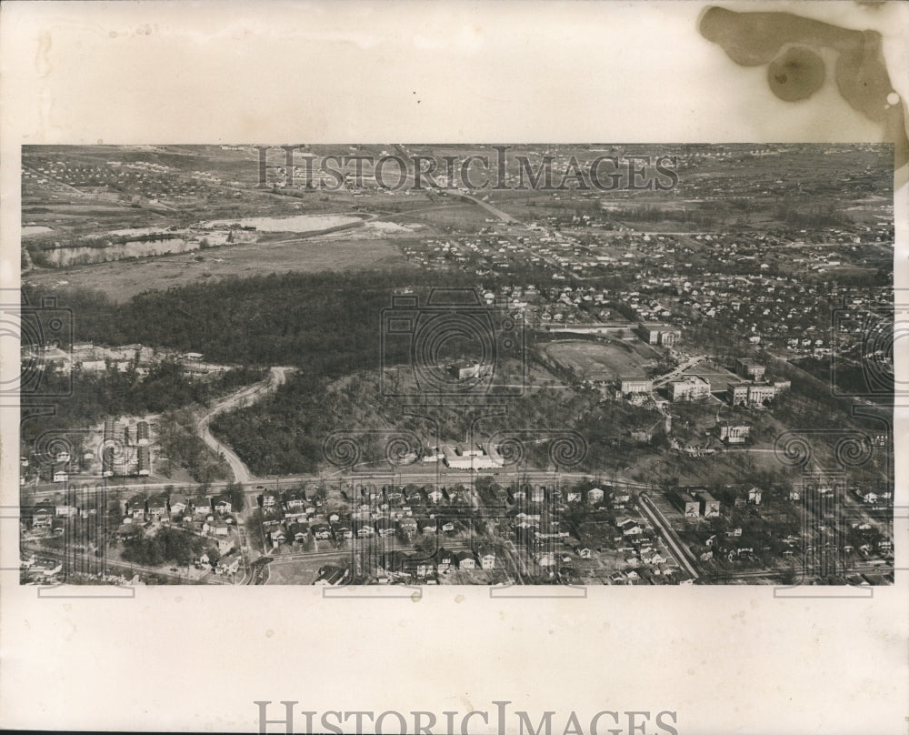 1952 Press Photo Alabama-Birmingham-Aerial view of Birmingham Southern College. - Historic Images