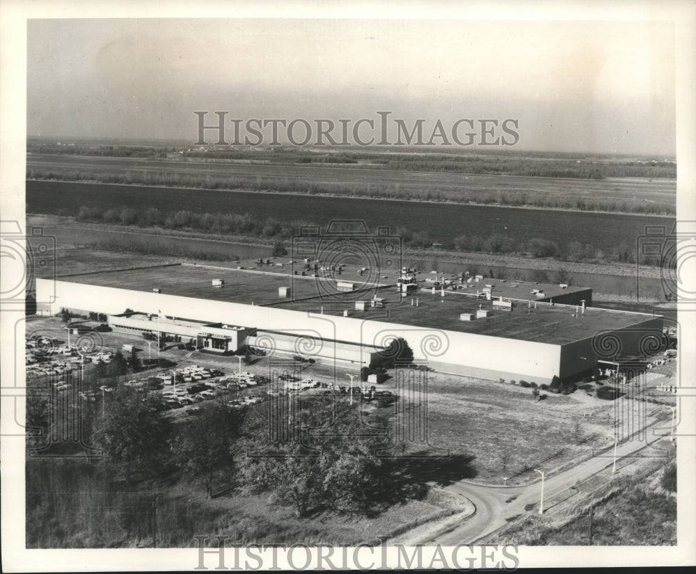 1961 Press Photo Alabama-Decatur-Aerial view of New Wothington  plant expansion. - Historic Images