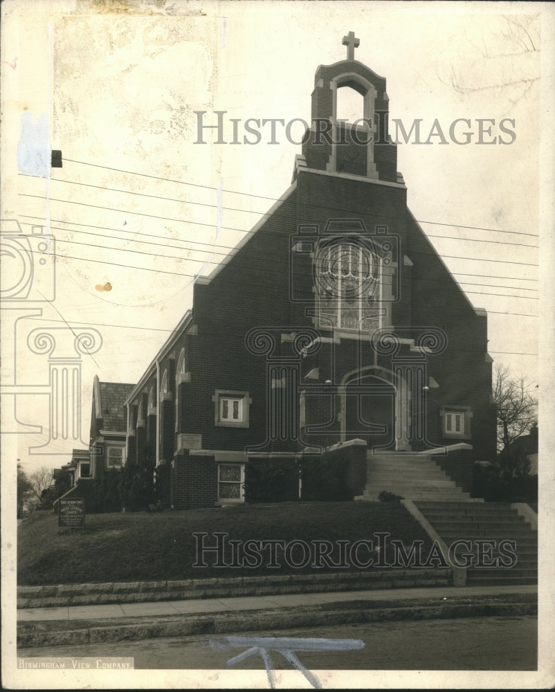 1947 Press Photo Alabama-Birmingham-Christ Lutheran Church exterior. - abnx02862-Historic Images