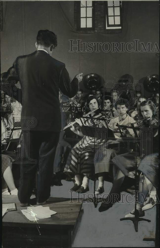 1952 Press Photo Colonel Carleton K. Butler, University of Alabama Band Director - Historic Images