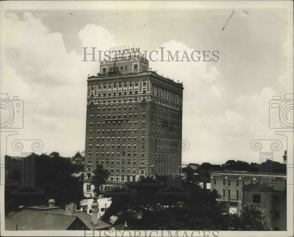 1953 Press Photo Bankhead Hotel in Birmingham, Alabama - Historic Images