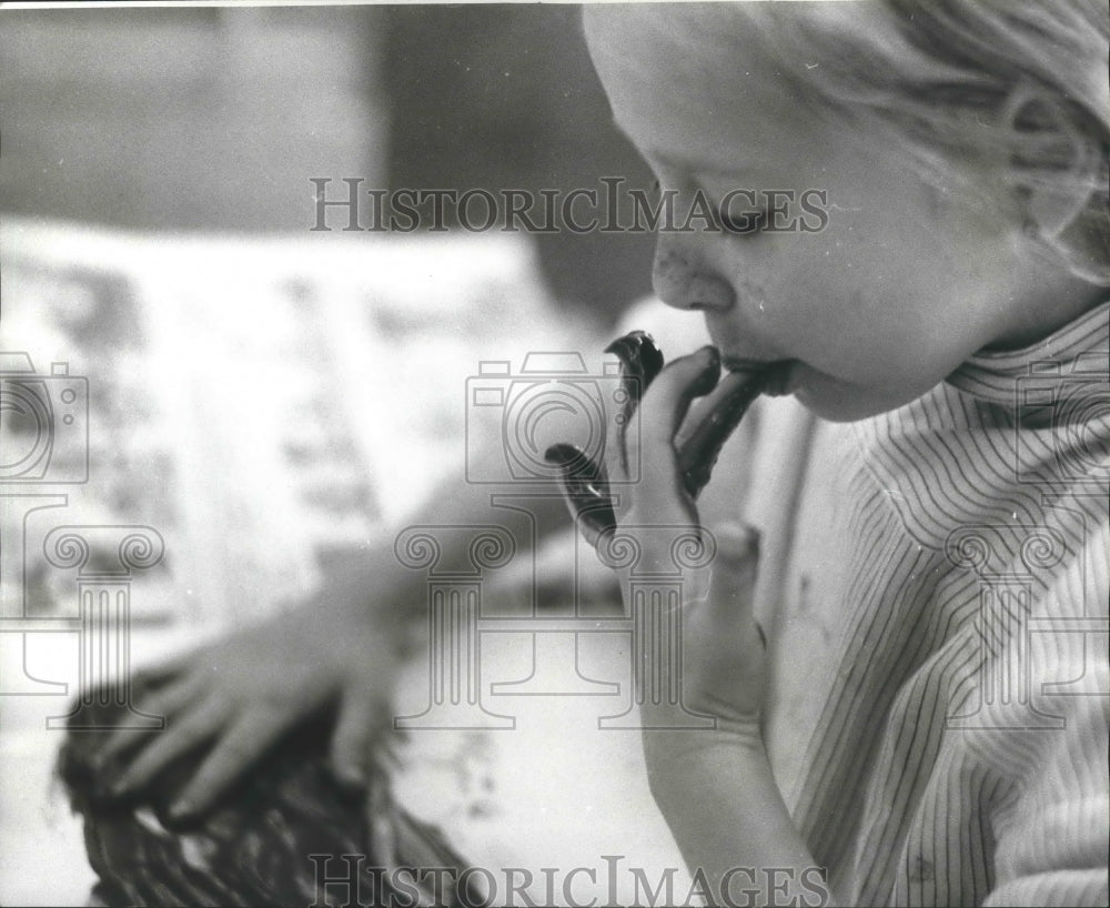 1978 Press Photo Kindergarten Student in Birmingham, Alabama - Historic Images