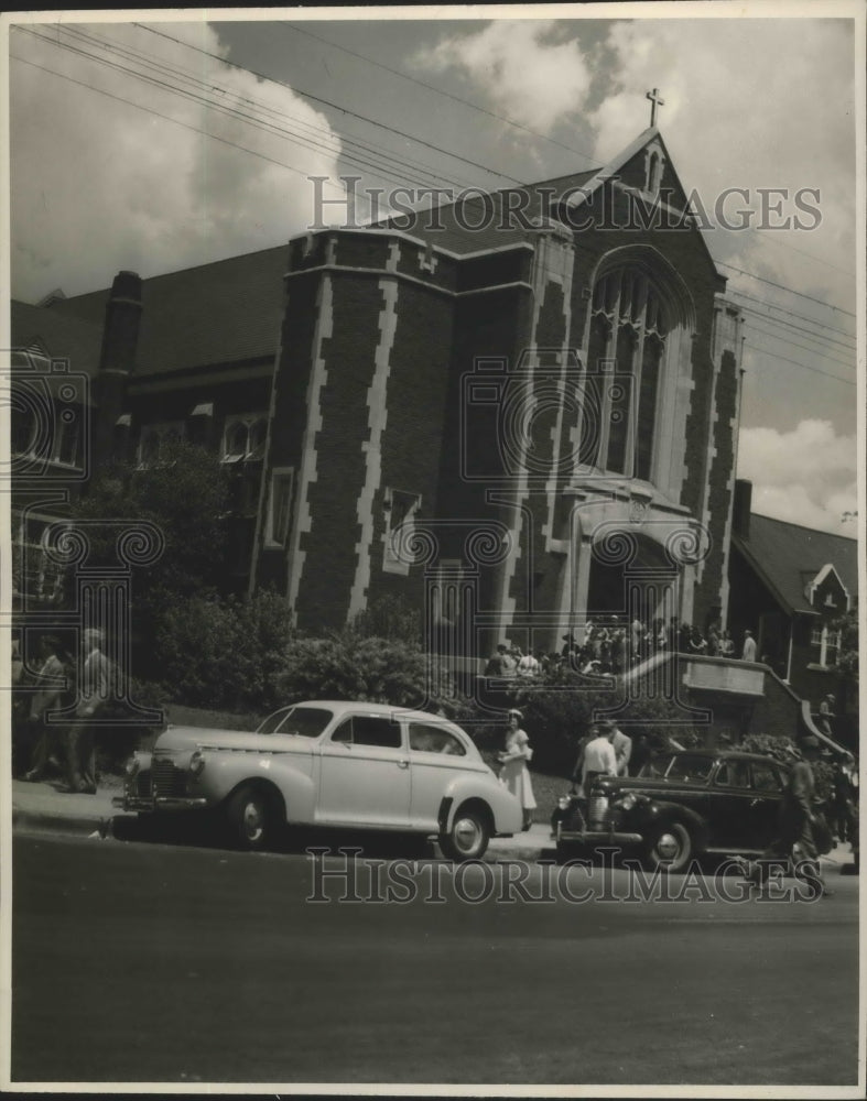 1952 Press Photo McCoy Memorial Methodist Church in Birmingham, Alabama - Historic Images