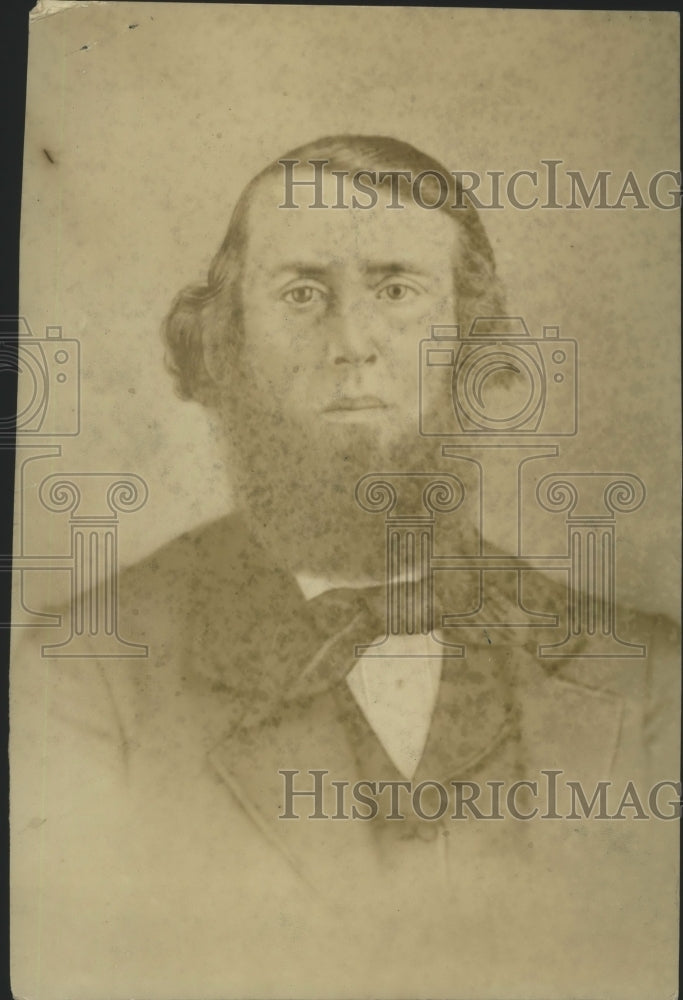 1801 Press Photo Illustrated Portrait of James B. Moore, Alabama Pioneer - Historic Images