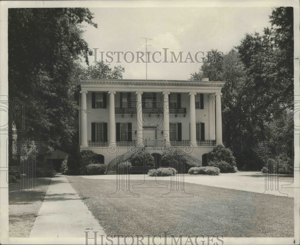 1961 Press Photo Tuscaloosa-University of Alabama's President's home. - Historic Images