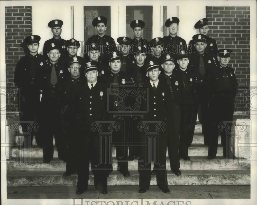 1953 Press Photo Alabama-Sylacauga police department officers. - Historic Images