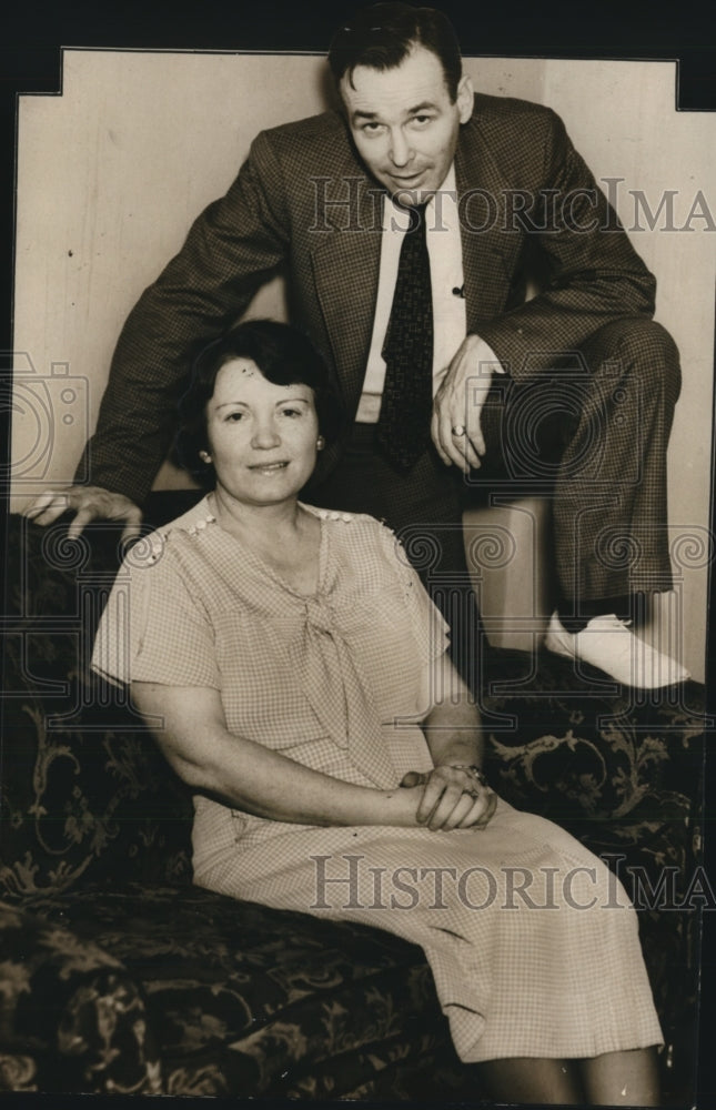 1936 Press Photo Alabama-Congressman Luther Patrick and wife. - Historic Images