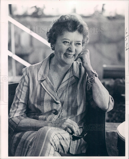 1969 Hollywood Actress Movie Star Jessie Royce Landis Press Photo - Historic Images