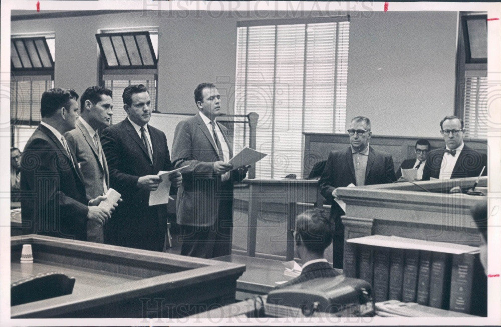 1961 Denver Colorado Policeman Accused McClure/Hutton/Whaley/Sanford Press Photo - Historic Images