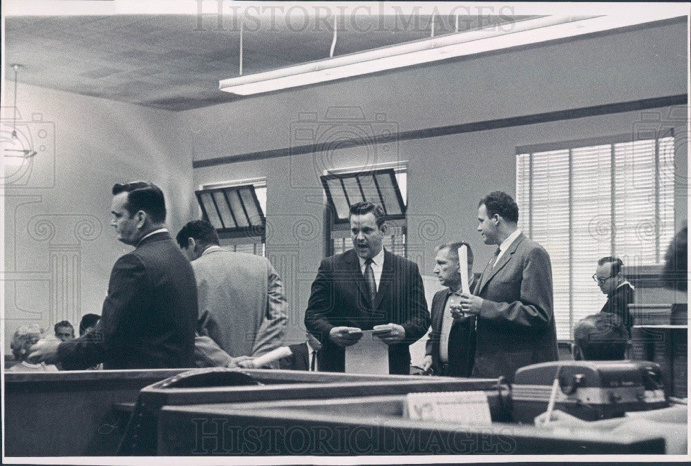 1961 Denver Colorado Policeman Accused McClure/Hutton/Whaley/Sanford Press Photo - Historic Images