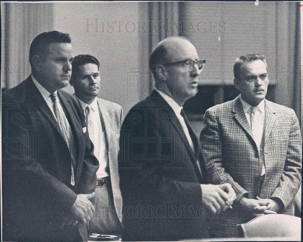 1961 Denver Colorado Policeman Accused Whaley/Hutton/Zellner Press Photo - Historic Images