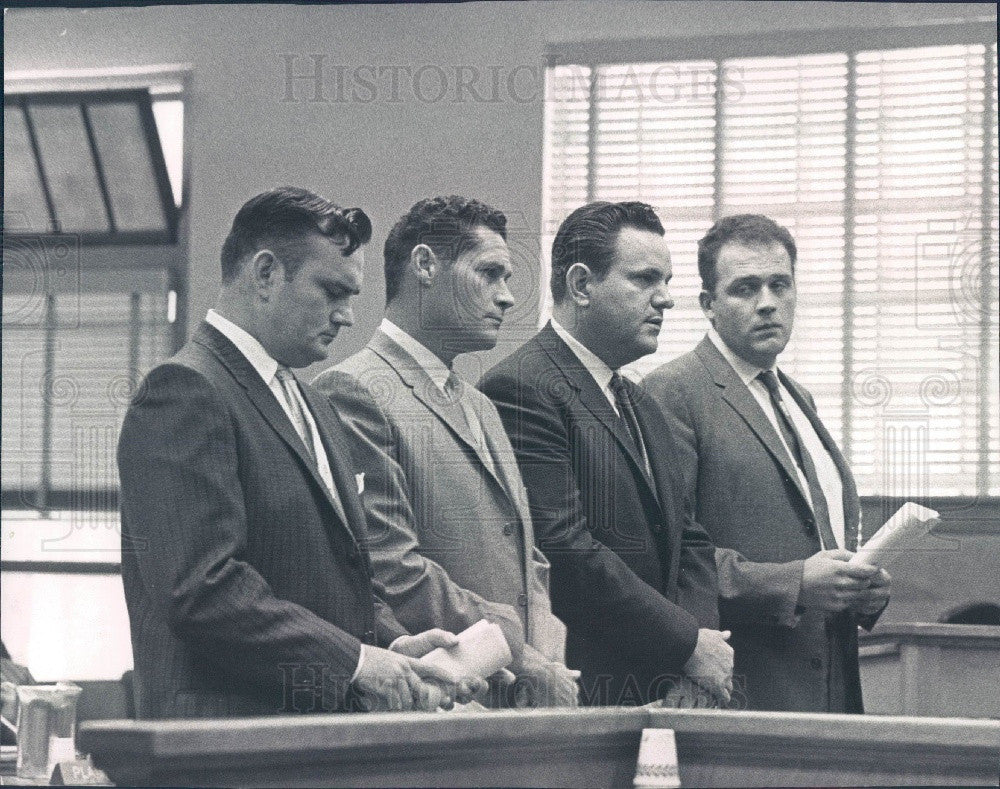 1961 Denver Colorado Policeman Accused McClure/Hutton/Whaley/Sanford Press Photo - Historic Images