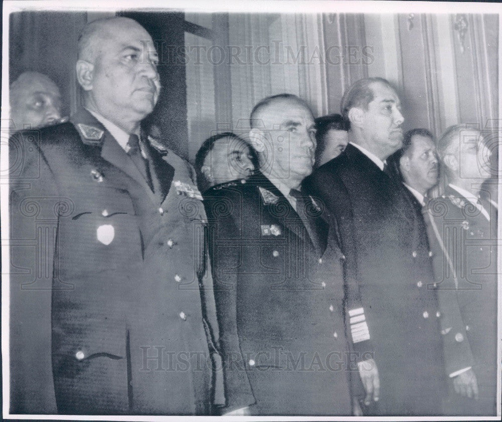 1962 Peru Military Junta Gen Perez Godoy Gen Nicolas Lindley Press Photo - Historic Images