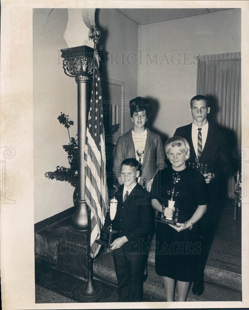 1965 St. Petersburg Florida Recreation Dept SPRD Swimmers Press Photo - Historic Images