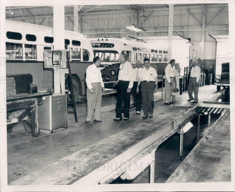 1955 St. Petersburg Florida City Garage Press Photo - Historic Images