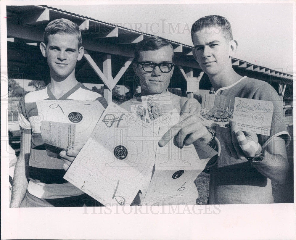 1965 St. Petersburg FL Police Pistol Club Turkey Shoot Winners Press Photo - Historic Images