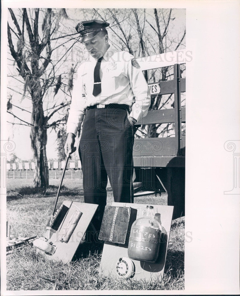 1963 St. Petersburg Florida Police Pistol Team Officer Van Dyke Press Photo - Historic Images