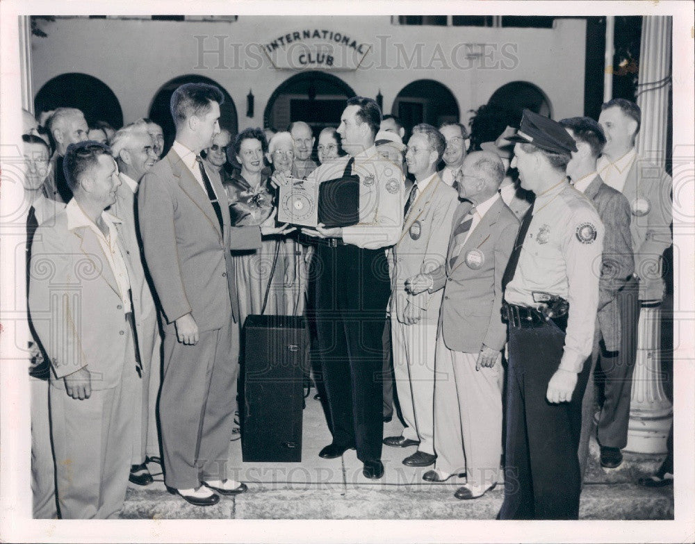 Undated St. Petersburg Florida Police Speed Meter Optimist Group Press Photo - Historic Images