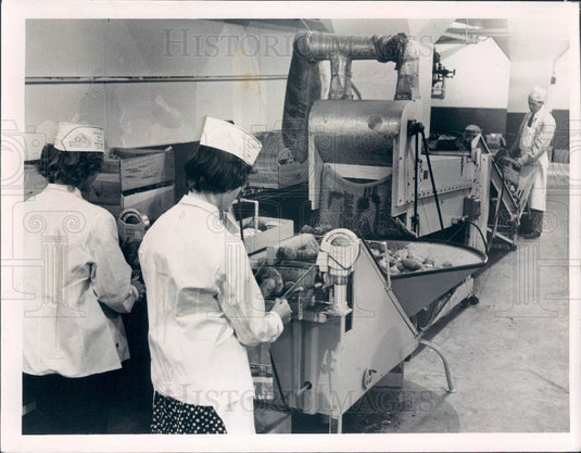 1955 St. Petersburg FL Webb's City Food Packaging Plant Press Photo - Historic Images
