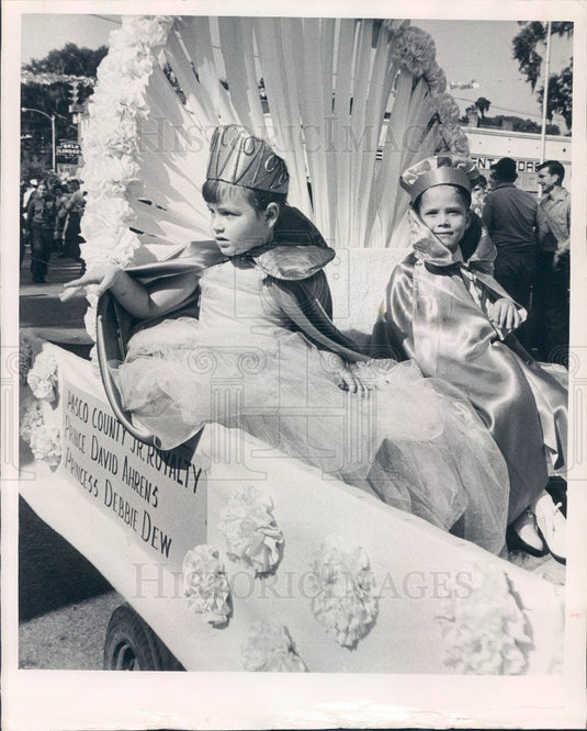 Undated Pasco County Florida Jr. Royalty David Ahrens & Debbie Dew Press Photo - Historic Images