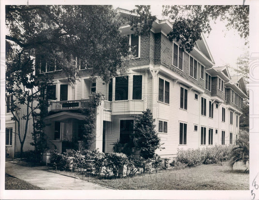 1951 St. Petersburg Florida Parkview Apartments Press Photo - Historic Images