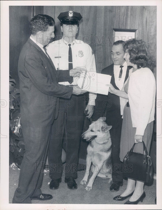 1969 St. Petersburg FL Police Chief Harold Smith/Hellman/K-9 Press Photo - Historic Images