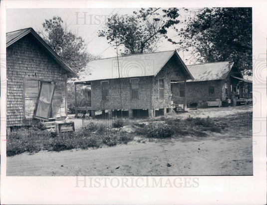 1972 East Pasco County Florida Tenement Housing Press Photo - Historic Images