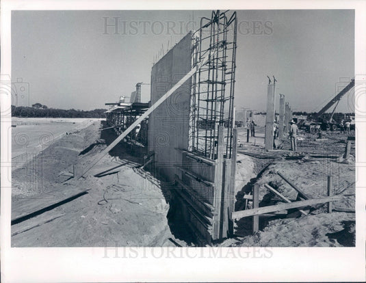 1979 Pasco County Florida Jail Construction Moon Lake Road Press Photo - Historic Images