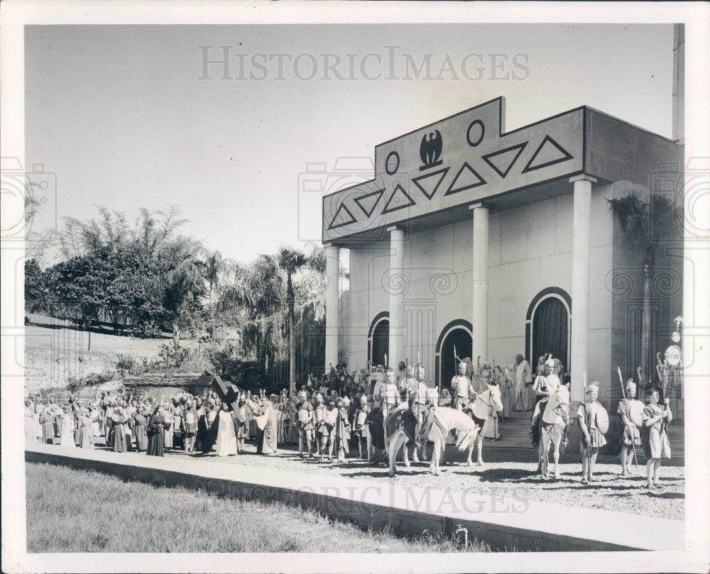 1966 Lake Wales Florida Black Hills Passion Play Press Photo - Historic Images