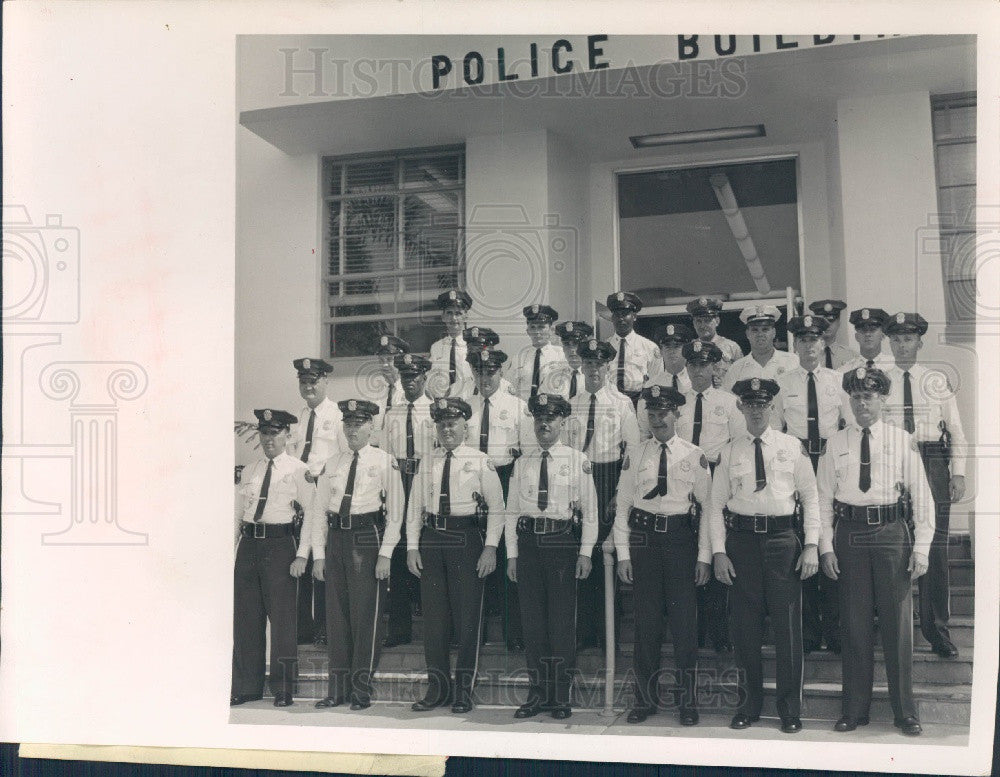 1962 St. Petersburg Florida Police Academy Graduates Press Photo - Historic Images