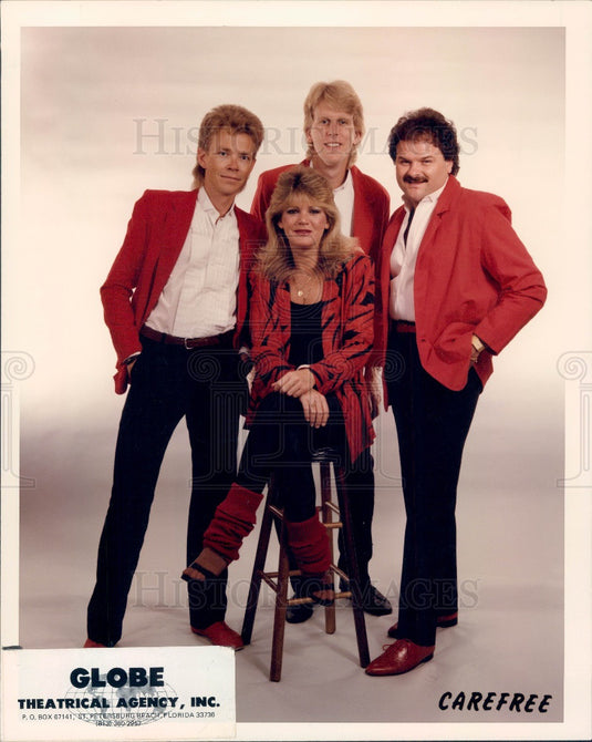 1987 Musical Group Carefree Press Photo - Historic Images