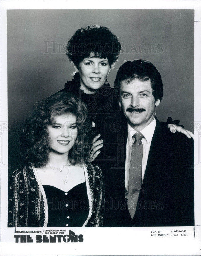 1987 Gospel Trio The Bentons Press Photo - Historic Images