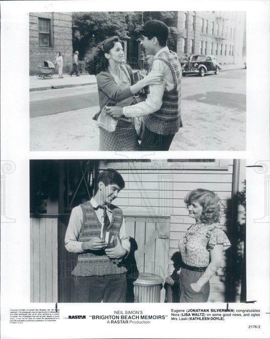 1986 Hollywood Actors Jonathan Silverman/Kathleen Doyle/Lisa Waltz Press Photo - Historic Images