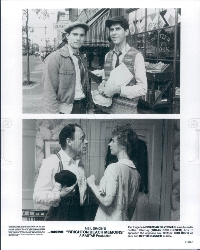 1986 Hollywood Actors Jonathan Silverman/Brian Drillinger/Bob Dishy Press Photo - Historic Images