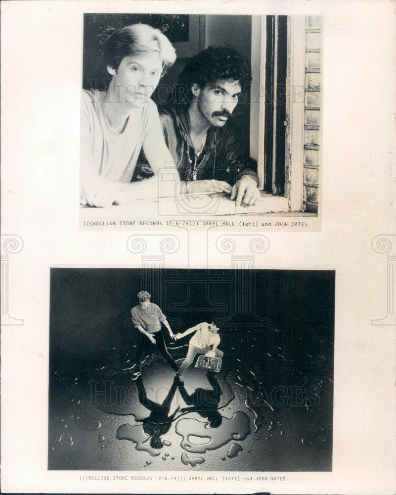 1979 Rock Musicians Hall &amp; Oats Daryl Hall John Oates Press Photo - Historic Images