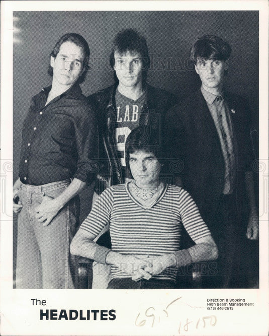 1985 American Indie Rock Band Headlights Press Photo - Historic Images