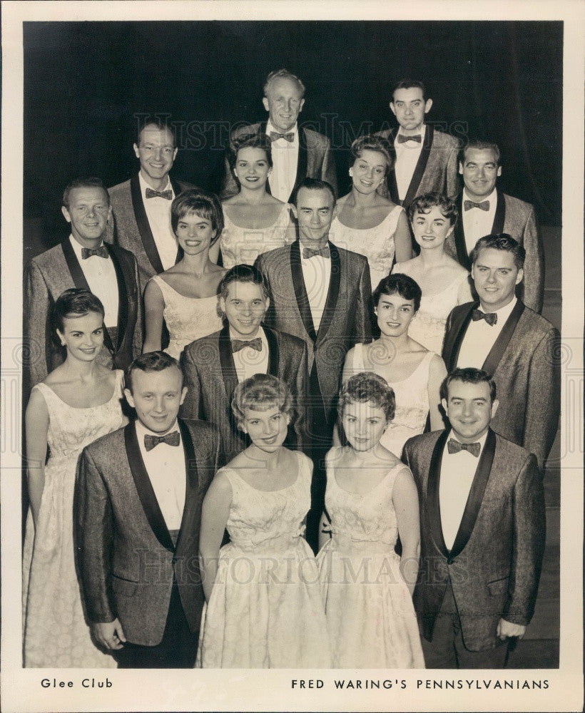 1961 Fred Warings Pennsylvanians Glee Club Press Photo - Historic Images