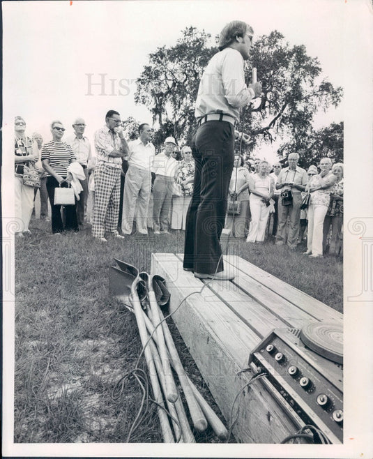 1976 Pasco County Florida Ground Breaking Emergency Medical Clinic Press Photo - Historic Images