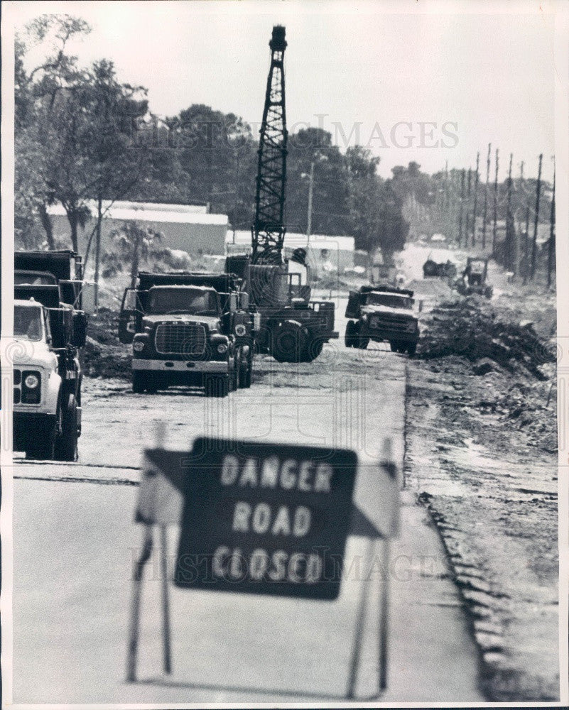 1975 Pasco County Florida Pinehill Road Ridge Road Congress Street Press Photo - Historic Images