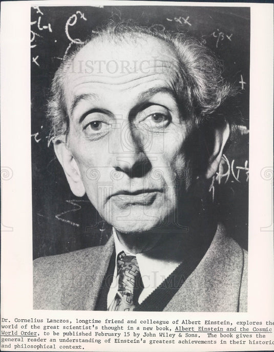 1965 Dr Cornelius Lanczos Mathematician & Physicist Press Photo - Historic Images