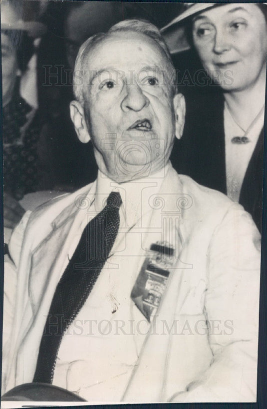 1936 Virginia Senator Carter Glass Press Photo - Historic Images