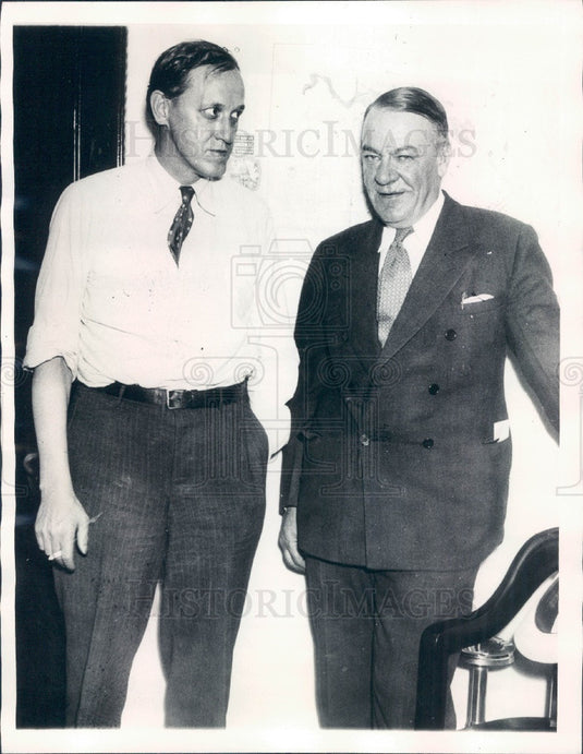 1935 US Army National Recovery Administration Hugh Johnson NRA Chief Press Photo - Historic Images