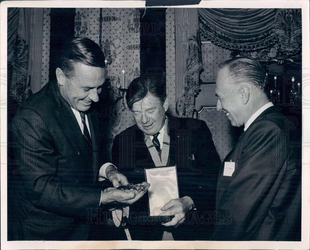 1967 Radio TV Entertainer Arthur Godfrey Colorado Governor Love Press Photo - Historic Images