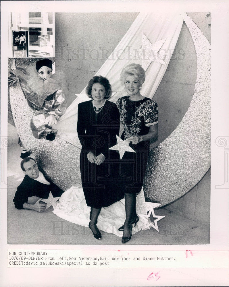 1989 Denver, Colorado Ron Anderson, Gail Berliner and Diane Huttner Press Photo - Historic Images