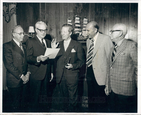1972 St. Petersburg FL Mayor Herman Goldner Capital Natl Bank Board Press Photo - Historic Images