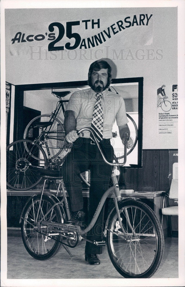 1975 Largo Florida Alco Cycle Manufacturing Villager 3 Bike Al Cook Press Photo - Historic Images